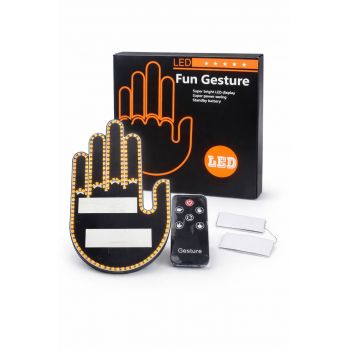 Светодиодная наклейка на стекло автомобиля Рука жестов оптом